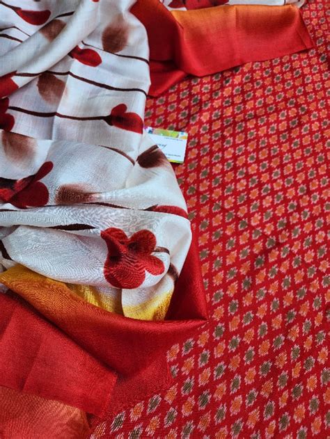 Ikat kurti piece Madhubani dupatta SICO Officewear gift ideas Red ...