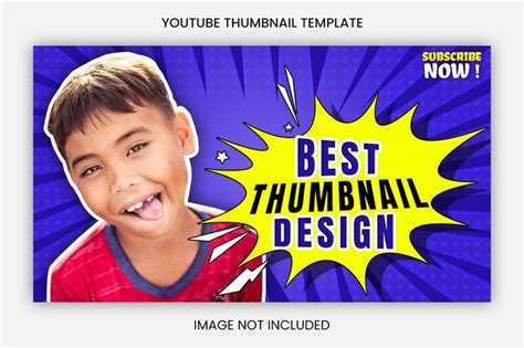Customizable youtube thumbnail design template | Premium PSD