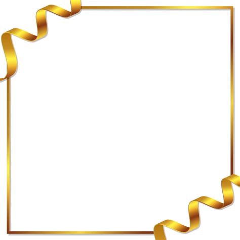 Gold Ribbon Border