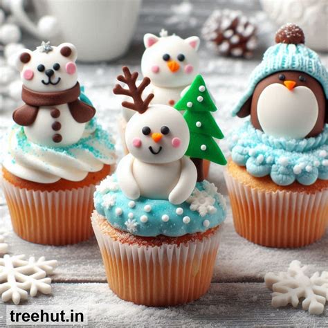 Winter Animals Cupcake Decoration Ideas