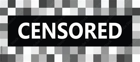 Censor pixel sign bar icon. Censorship square sign. Censor blur ...