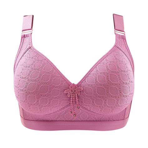 Ozmmyan Wirefree Bras for Women ,Plus Size Adjustable Shoulder Straps ...