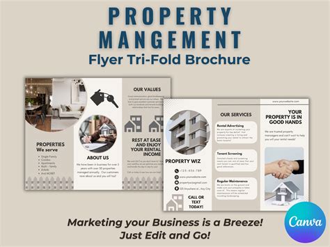 Property Management Services Flyer Template | Editable Property ...