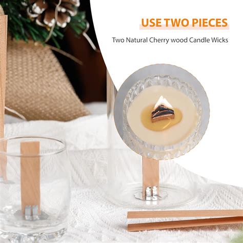 Ziosxin 100 Pcs Smokeless Cherry Wood Candle Wicks, India | Ubuy