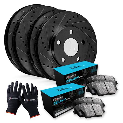 R1 Concepts Front Rear Brakes and Rotors Kit |Front Rear Brake Pads ...