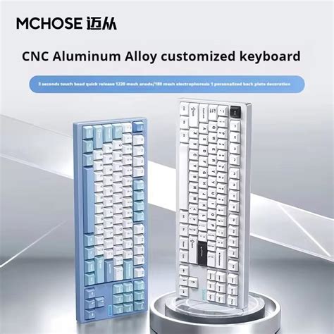 MCHOSE GX87 V2 Wireless Mechanical Keyboard – Tri-Mode Wireless, Alumi