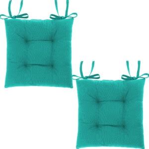 Jaipurlinen Cotton Chair Pad Pack of 2 Solid Chair Pad - Buy ...