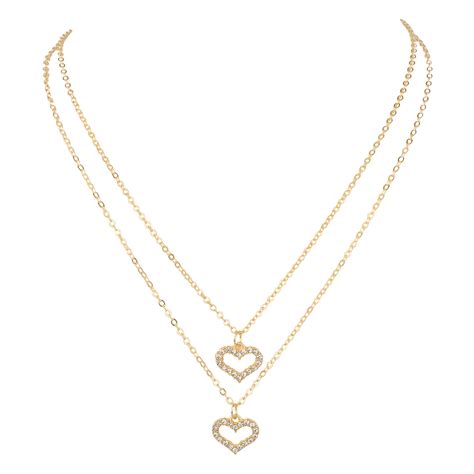 Gold Plated Double Layered Heart Pendant – Vembley