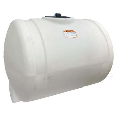 200 Gallon Round Horizontal Tank White 38" x 50" x 42"