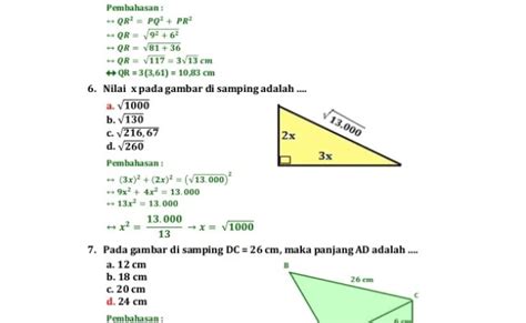Contoh Soal Teorema Pythagoras: Pembahasan Lengkap