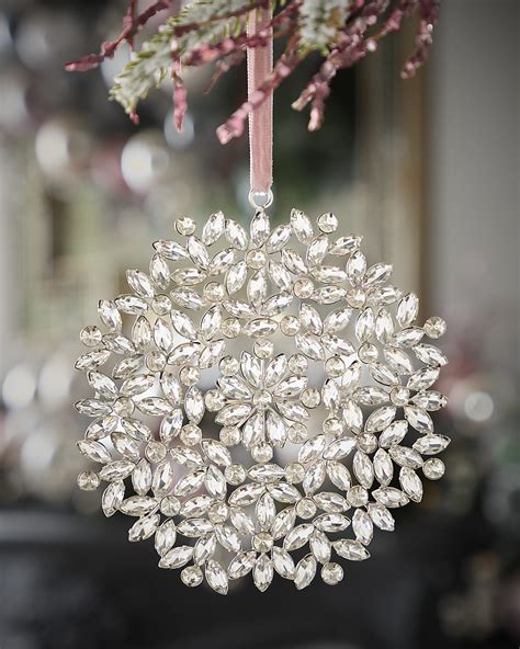 Jim Marvin 150MM Clear Glass Christmas Ornament | Horchow