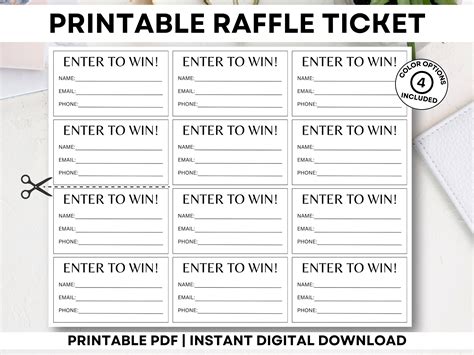 Numbered Raffle Ticket Template Ireland - Worksheets Library
