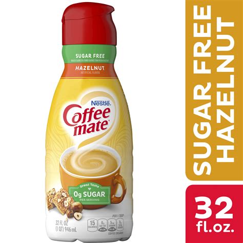 Nestle Coffee mate Hazelnut Sugar Free Liquid Coffee Creamer 32 fl oz ...
