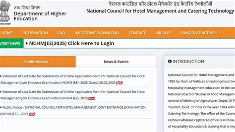 NCHM JEE 2025 Registration Closes Today; Last Chance To Apply At exams ...
