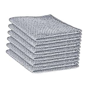 ZIRLZIM Double Layer Multipurpose Non Scratch Wire Dishcloth, Soft Wire ...