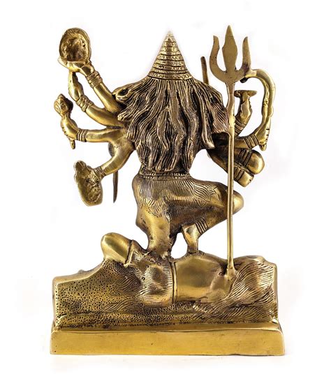 White Whale Maa Kali Brass Statue Religious Goddess Sculpture Idol: Buy ...