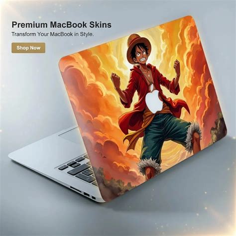 Buy Laptop Skin for MacBook - Luffy Action Pose online from Adefex Store