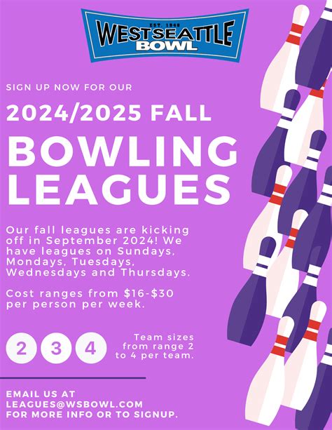 Fall Leagues 2024 — West Seattle Bowl