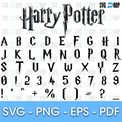 Printable Lettering Harry Potter Font