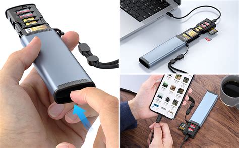 Scalebee 9 in 1 SD CardReader with USB3.0 Type C SD/TF/Sim Card ...