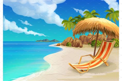 beach chair illustration