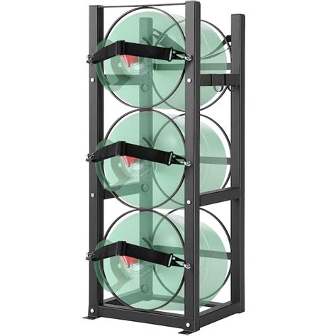 VEVOR Refrigerant Tank Rack with 3 x 30lbs Bottle Tanks Cylinder Tank ...