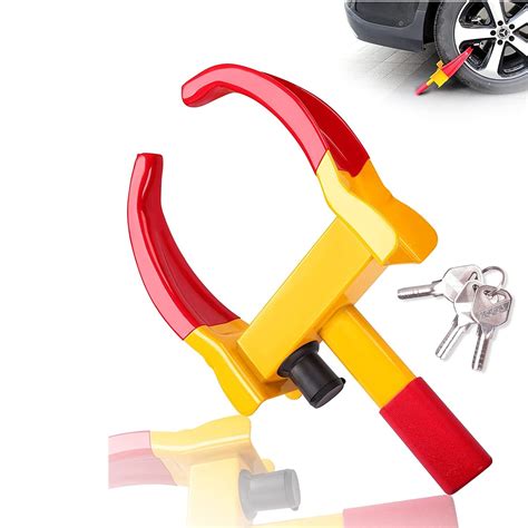 Buy Heavy Duty Wheel Lock Universal Security Trailer Wheel Locks Tire Anti Theft for Car ATV SUV ...