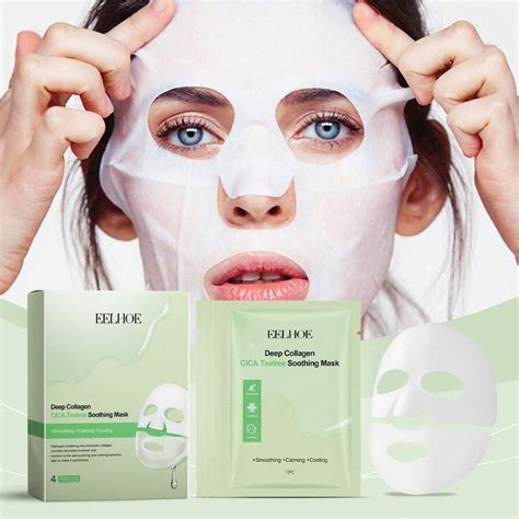 Collagen Tea Tree Skin Mask Boxed Hydrating And Moisturizing For Skin ...