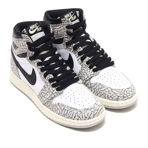 JORDAN BRAND AIR JORDAN 1 RETRO HIGH OG GS TECH GREY/MUSLIN-BLACK-WHITE ...