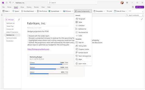 Image result for Loop Components Not Showing in OneNote