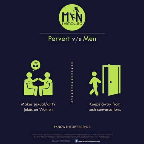 6 Graphics That Show The Difference Between A REAL MAN And A Pervert