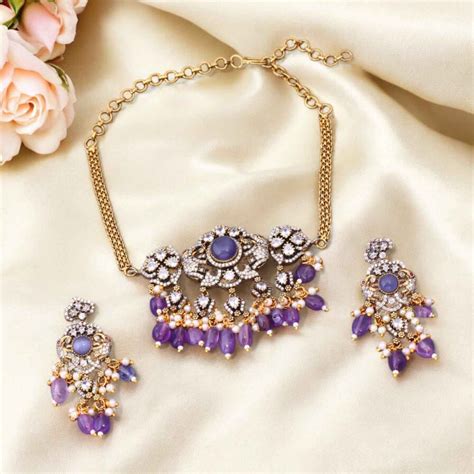Purple Penelope Victorian Jewellery Set - New Arrival – Bling Bag