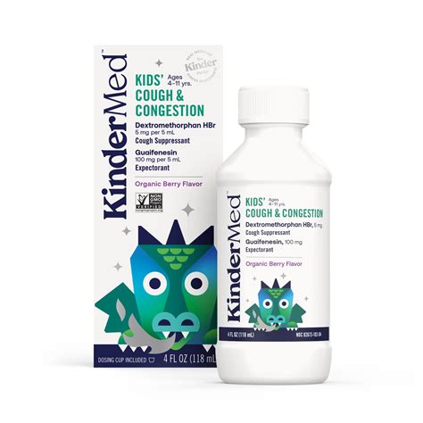 KinderMed Kids' Cough & Congestion Medicine Children's Multi-Symptom ...