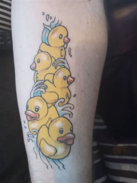 Rubber Duckie Family Tattoo | Duck tattoos, Family tattoos, Kawaii tattoo