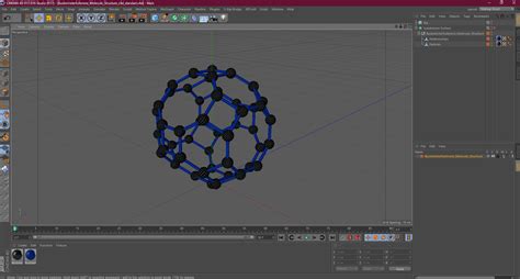 Buckminsterfullerene Molecule Structure 3D model | 3D Molier International