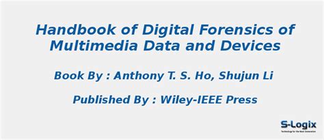 Top Research Book of Digital Forensics of Multimedia Data | S-Logix