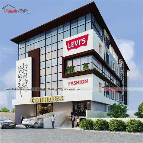 52x100sqft Shopping Complex Design | 5200sqft Shopping Complex plan
