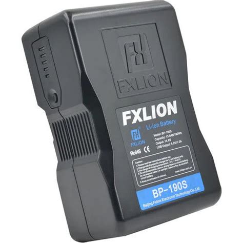 Buy Fxlion FX-BP190S Cool Black Series 190Wh 14.8V V-Mount Battery at ...