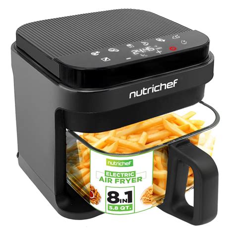 Nutrichef 5 8 Quart Air Fryer 8 1 Preset Cooking | Desertcart INDIA