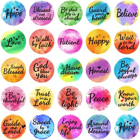Buy 720PCS Bible Verse Stickers Inspirational Religious Faith Seal ...