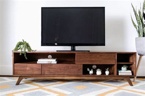 mid century modern tv stand 55 inch