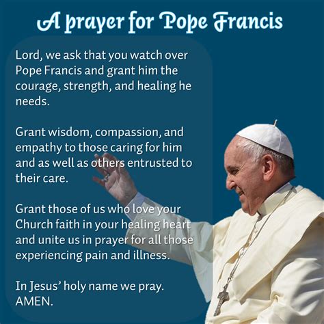 Prayers for Pope Francis - Felician Services