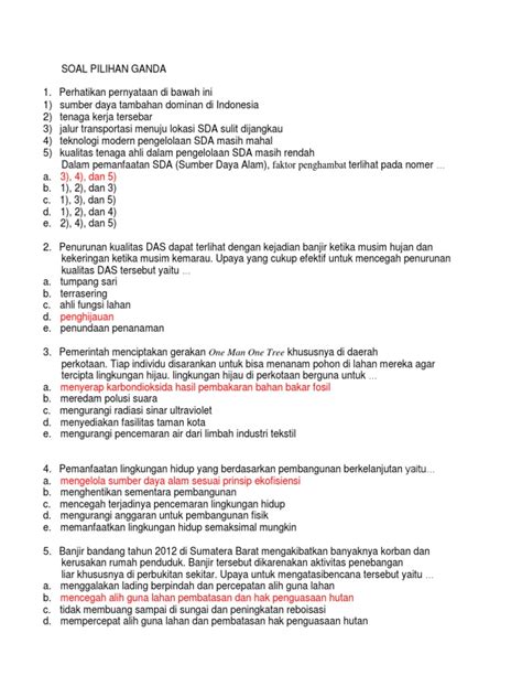 Contoh Soal Pilihan Ganda: Latihan & Pembahasan