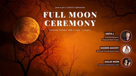 Tantric Full Moon Ceremony: Harvest Moon/Hunters Moon Celebration, 28 ...