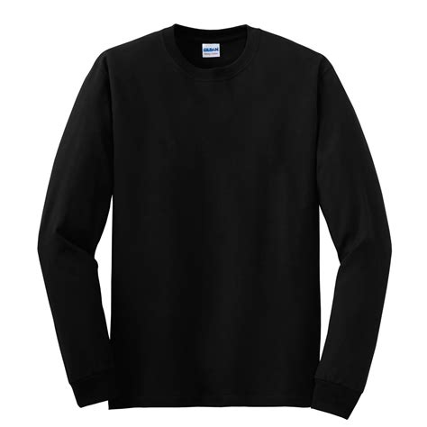 Gildan 5400 Heavy Cotton Long Sleeve T-Shirt - Black | FullSource.com