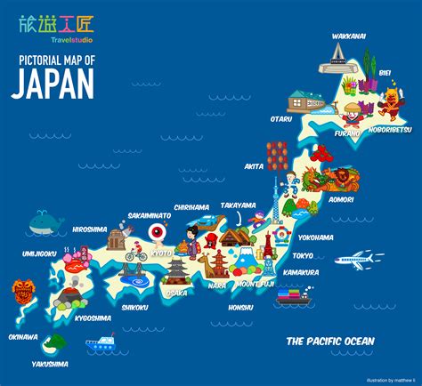 Pictorial Map of Japan | Behance