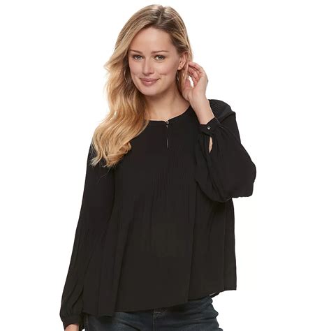 Women's Apt. 9® Pleated Crepe Blouse