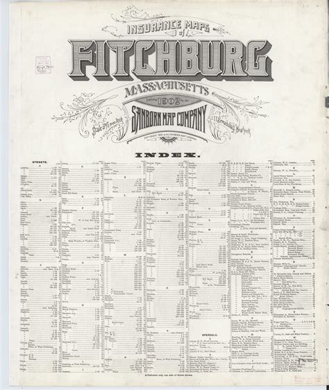 Fitchburg, Massachusetts (1902) - Sanborn Fire Maps
