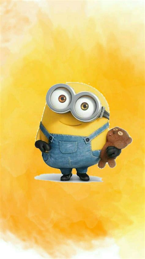 Download Bob With Bear Despicable Me Minion Iphone Wallpaper ...