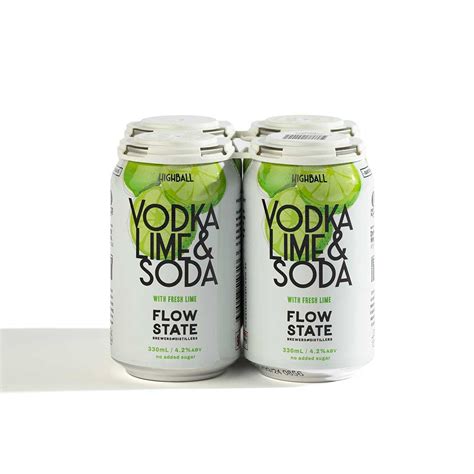 Vodka Lime & Soda Cans - Flowstate Brewers and Distillers